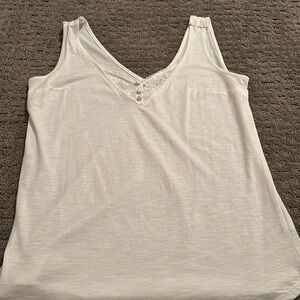 Maurice's White Lace 24/7 Tank Top